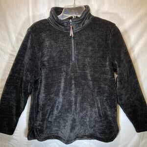 32 Degrees Heat Pullover Women's Black Quarter Zip Fleece Medium